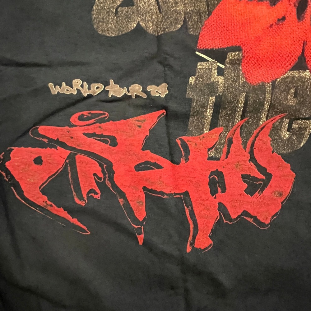 Travis Scott Utopia World Tour Tee Mens M Black Graphic 2024 Delresto Echoes - Picture 11 of 14